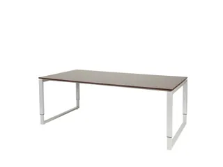 Domino Plus Vergadertafel Hoogte Instelbaar 200x100 Logan Eiken alu - 1