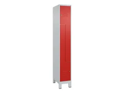 Z-garderobekast,HxBxD 1950x300x500mm,vak B 150/300mm,cil.-slot,voeten