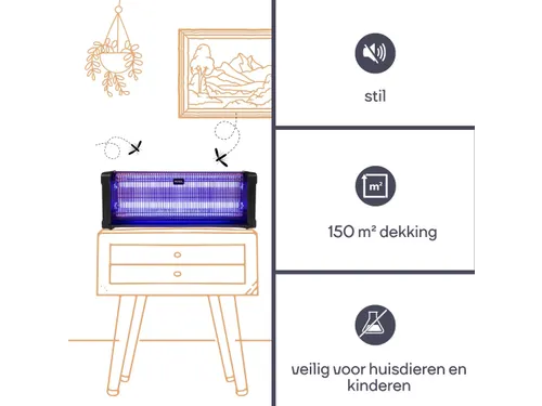 Elektrische Insectenverdelger 360° - 2x20W