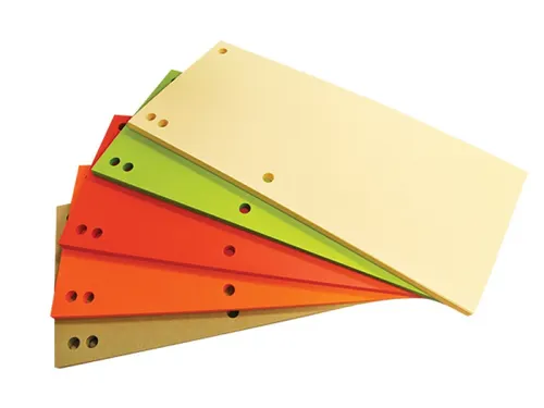 Verdeelstroken karton 1/3A4 235x105mm assorti 100 Stuks