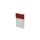 baliepaneel,v. bureau,aanbouw rechts,B 800mm,Bl-wit,BN4011-rood