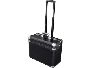 Trolley-pilotenkoffer Alumaxx DISCOVERY aluminium mat zwart - 1