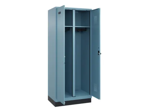 locker voor scheiding van kleding,HxBxD 1950x800x500mm,2vak