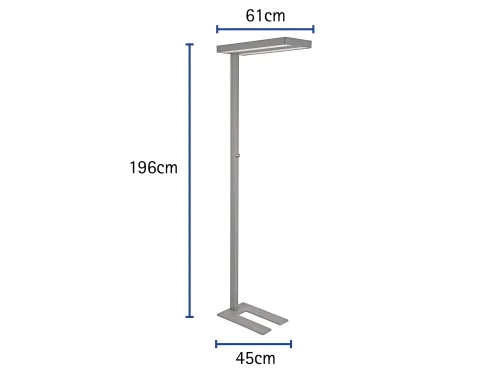 Vloerlamp MAUL Javal LED dimbaar hoog 195cm aluminium