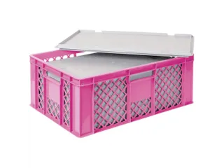 Euronorm-stapelbak,m. isoleerbox,HxLxB 240x600x400mm,43/20,4l,HDPE - 1