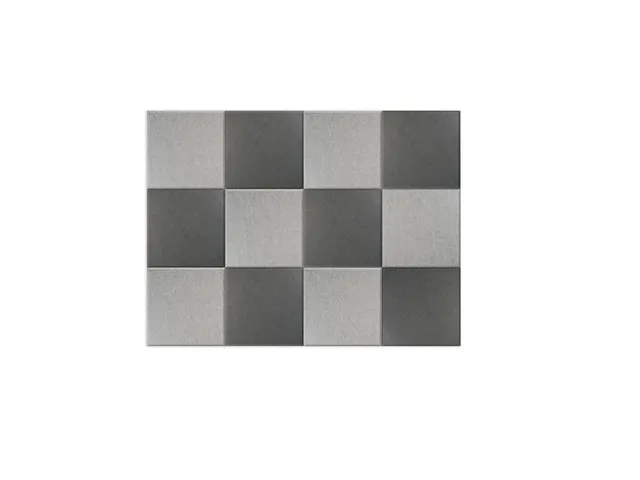 Akoestische PET-vilt wandtegels 30x30cm Combi Grijs 12 Stuks