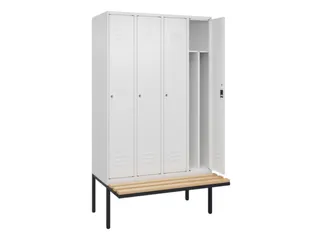 locker voor scheiding van kleding,HxBxD 2120x1200x815mm,4vak - 2