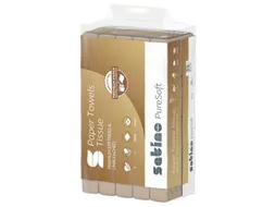 Handdoek PureSoft PT3 V-vouw 2-laags 240x230mm 277540 naturel