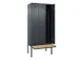 locker met bank,voor scheiding van kleding,HxBxD 2120x900x815mm,3vak