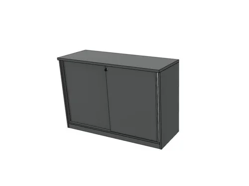 schuifdeurkast,HxBxD 825x1200x445mm,MS-donkergrijs