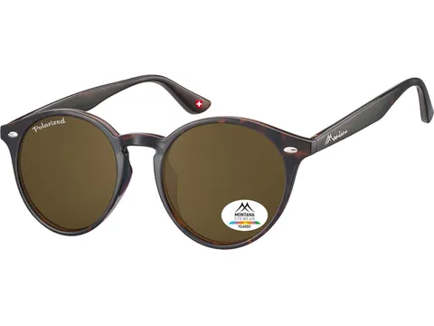 Zonnebril Montana met bruin gepolariseerd rond glas turtle