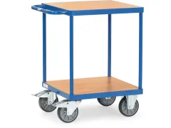 Zware Tafelwagens 2496 500kg 2 Etages 600x600mm Houten Plaat