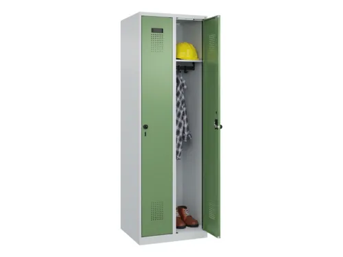 locker,HxBxD 1850x600x500mm,2vak,vak B 300mm,draaigrendel