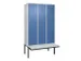 locker voor scheiding van kleding,HxBxD 2120x1200x815mm,3vak