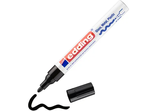 Paintmarker edding 750 op oliebasis 2-4mm creatief zwart