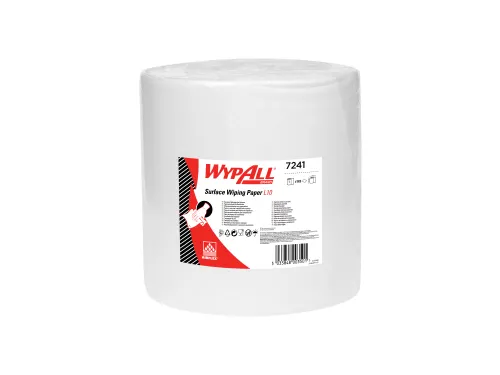 Wypall L10 7241 Poetsdoeken op Rol Wit 1-laags