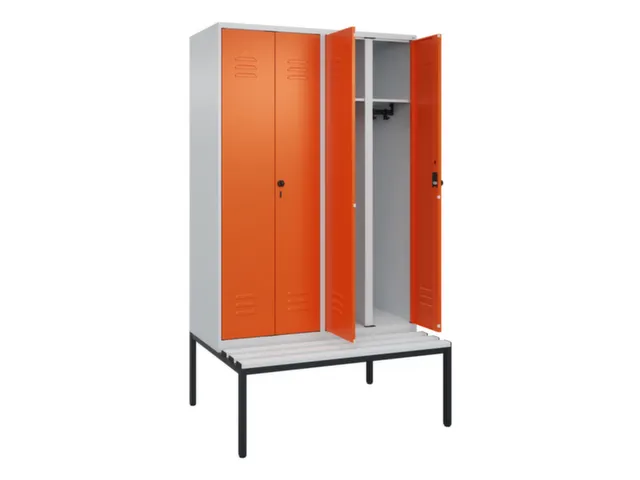 locker voor scheiding van kleding,HxBxD 2120x1200x815mm,4vak