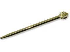 Pen Natural Beauty met blaadje. in transparant doosje