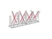 arceau pour cycles,L 2160mm,2x4emplacements de réglage