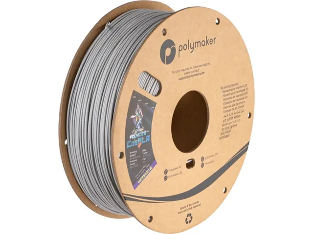 PolyLite CosPLA Version B More Durable grijs/zilver 1kg 3D Filament