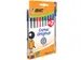 Balpen Bic Cristal medium assorti blister à 8+2 gratis
