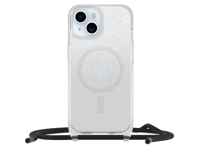 OtterBox React Necklace Case MagSafe iPhone 15 Stardust Clear ProPack