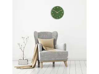 Wandklok Nextime dia 40cm Groen glas/Aluminium Classy Medium - 9