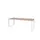Domino Plus Bureau Hoogte Verstelbaar 2000x800mm Hav/Kers 25mm Wit