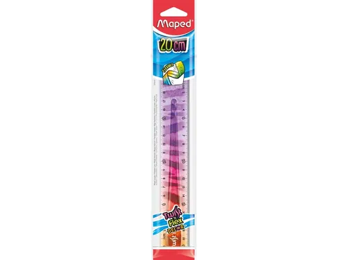 Liniaal Maped Twist 'n Flex Decor Animals 20cm display à 20 stuks ass