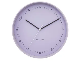 Wandklok NeXtime Berlin L 40cm lavendel aluminium - 2