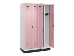 locker voor scheiding van kleding,HxBxD 1950x1200x500mm,4vak