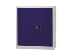 kantoorkast openslaande deuren 1000x914x400mm Stalen lichtgrijs blauw
