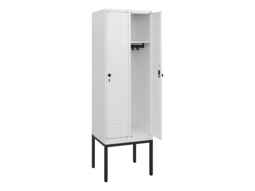 locker,HxBxD 1950x600x500mm,2vak,vak B 300mm,draaigrendel
