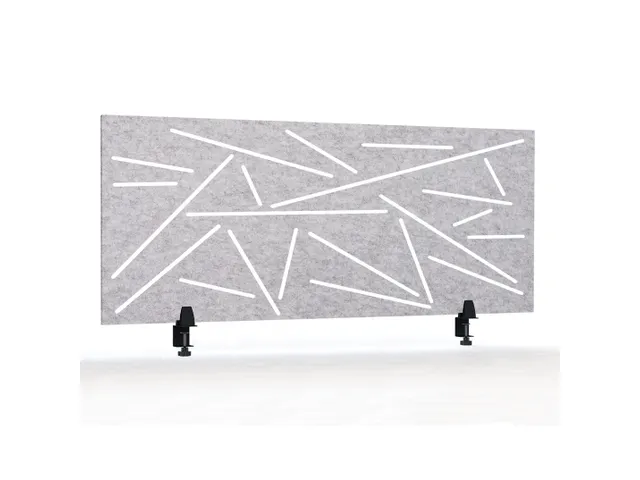 Ecran de séparation acoustique motif découpé 60x160cm Gris clair
