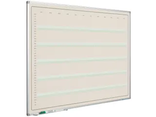 Jaarplanner Elegance Duits softline profiel 8mm 90x120cm aluframe - 1