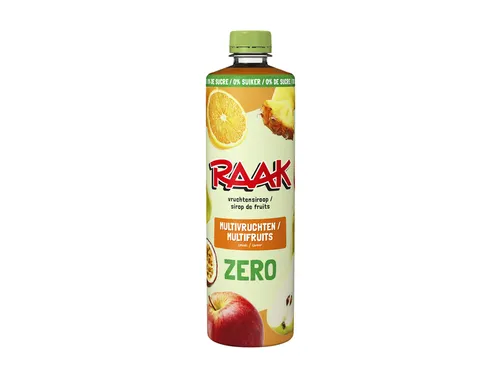 Siroop RAAK multivruchten zero sugar 750ml
