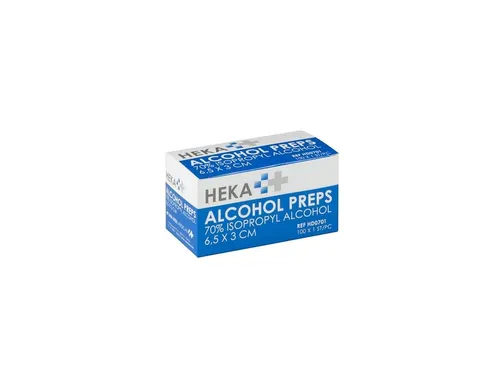 Alcohol doekjes Heka 6.5x3cm niet steriel