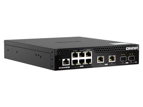QNAP QSW-M2106R-2S2T, Managed, L2, 10G Ethernet (100/1000/10000), Rack