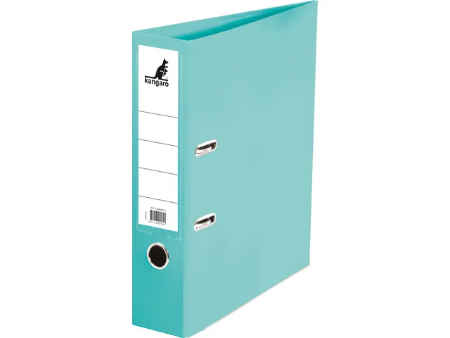 Ordner Kangaro A4 2 rings 75mm PP/Papier turquoise