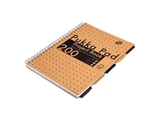 Projectboek Pukka Pad Kraft A4 lijn 5-tabs 200 pagina's 80gr - 8