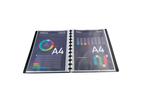 Showalbum PP ring 30 tas A4 zwart