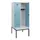 locker met bank,HxBxD 1950x800x815mm,2vak,vak B 400mm,draaigrendel