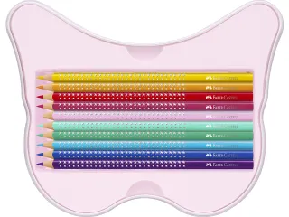 Kleurpotloden Faber-Castell sparkle 12 standaard kleuren + 8 pastel kl - 9