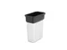 Vileda GEO Afvalbak Kunststof Open 55 Liter RVS Look