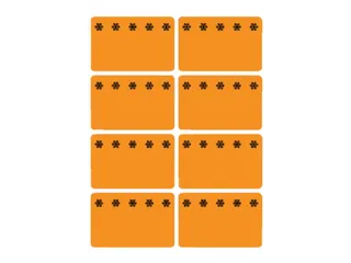 Etiket Herma 3774 26x40mm Diepvries Oranje 48 stuks - 1