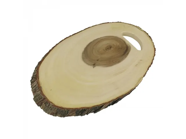 Emga Serveerplank Boomstronk Ovaal Hout 46x21cm