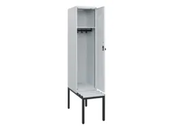 locker met bank,HxBxD 1950x400x815mm,1vak,vak B 400mm,draaigrendel