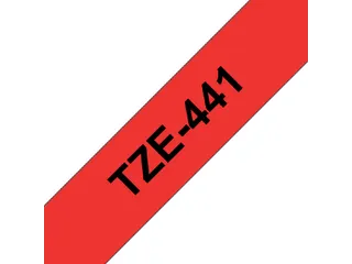 Labeltape Brother P-touch TZe-441 standaard 18mm zwart op rood - 2