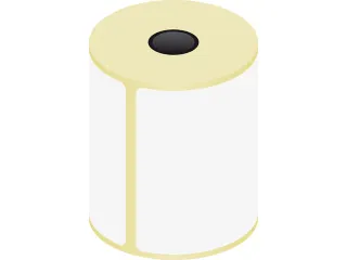 Verzendetiket Raadhuis 102x210mm kern 25mm 250 stuks thermisch - 1