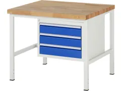 werkbank,HxBxD 840-1040x1000x900mm,beukblad,draagverm. 1250kg,4voeten